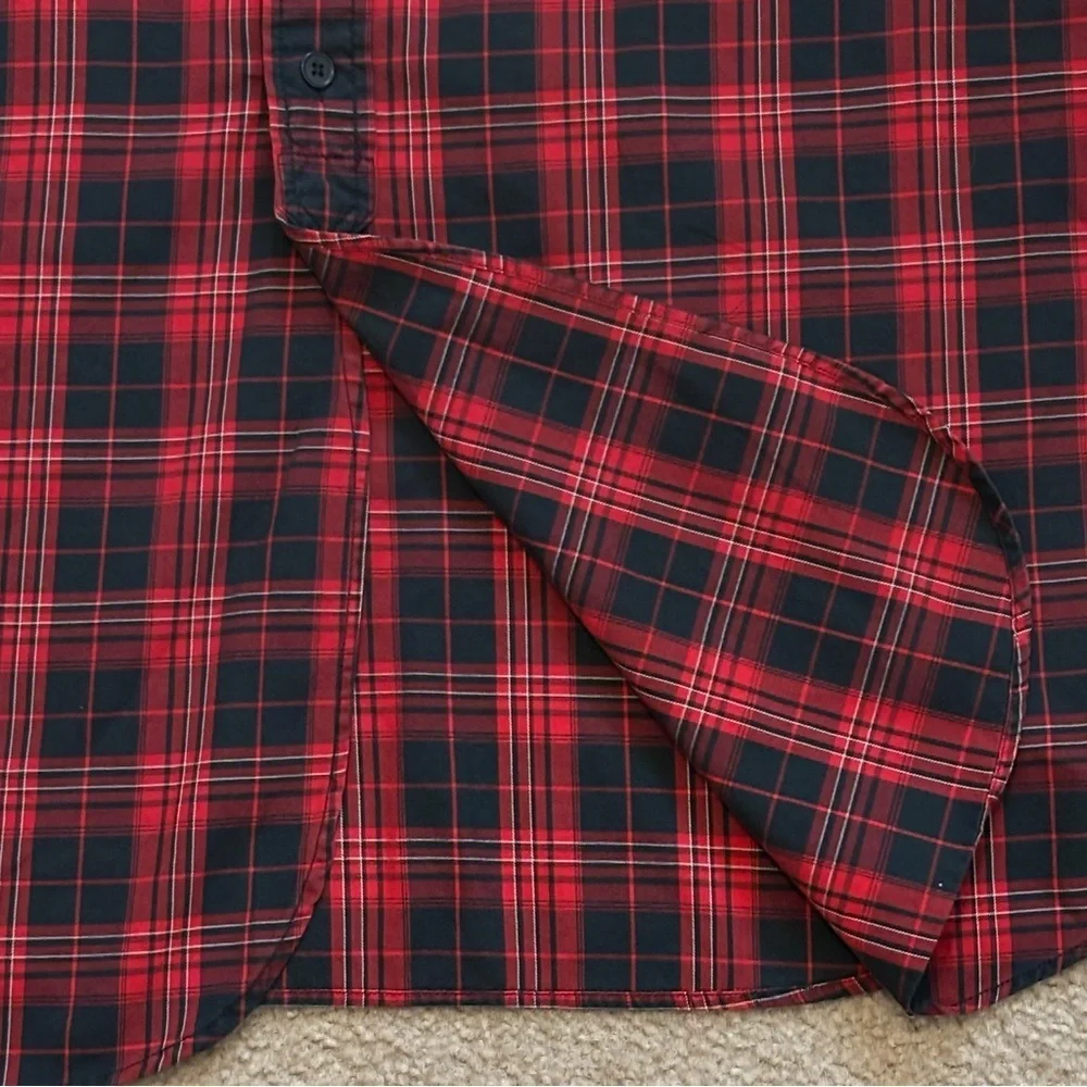 Polo Ralph Lauren Woodsman Workshirt Mens XXL Red Black Plaid Cotton Shirt